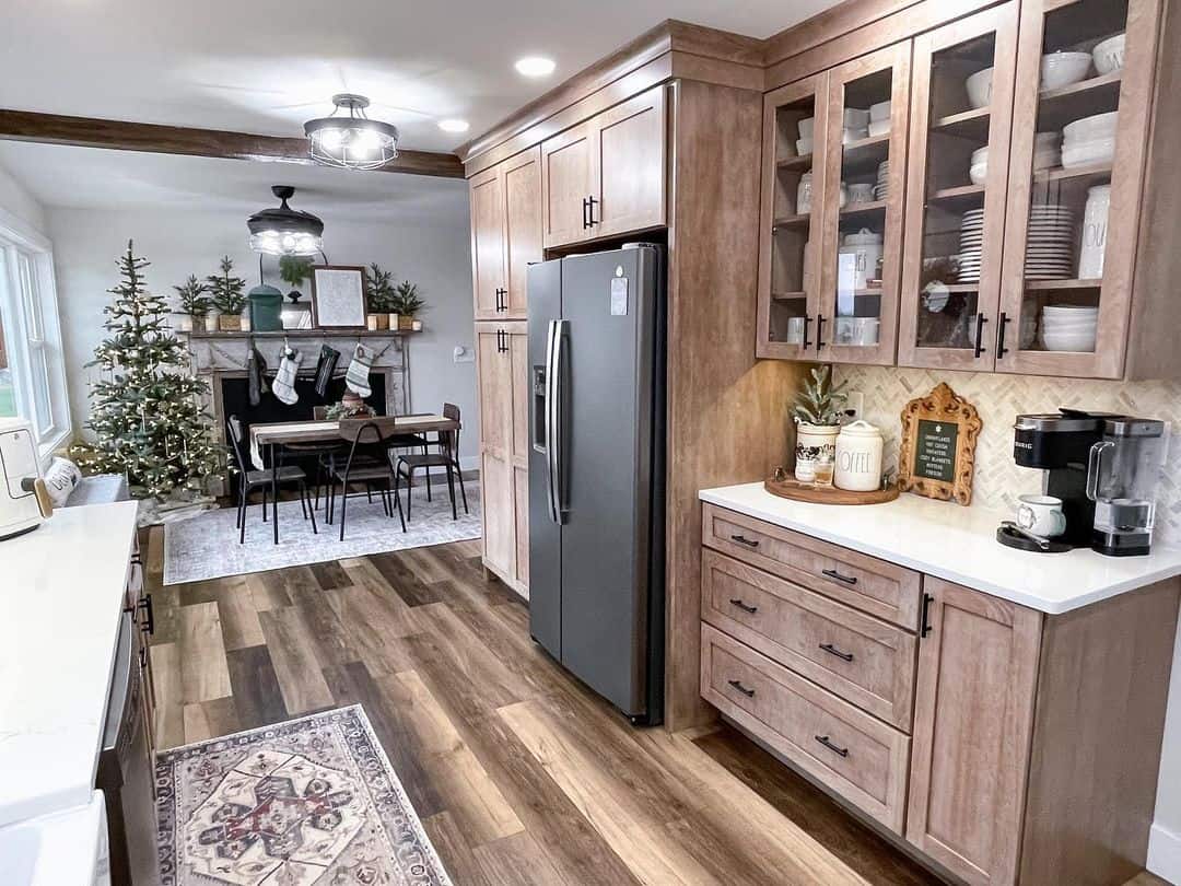 Coffee Station in Farmhouse Style Kitchen Soul & Lane