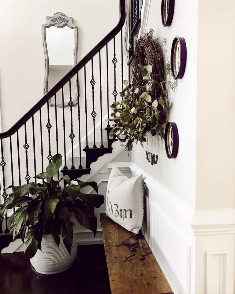 Dark Wood Staircase Trim