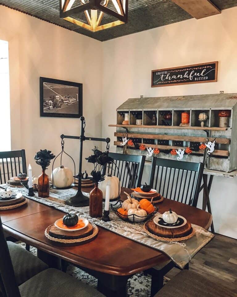 Dining Room with Antique Nesting Box