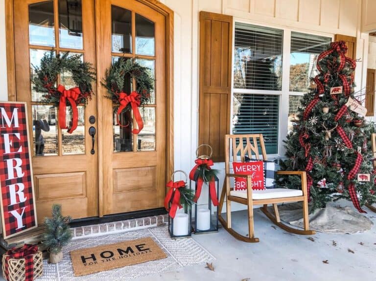 Front Door Christmas Decor Ideas