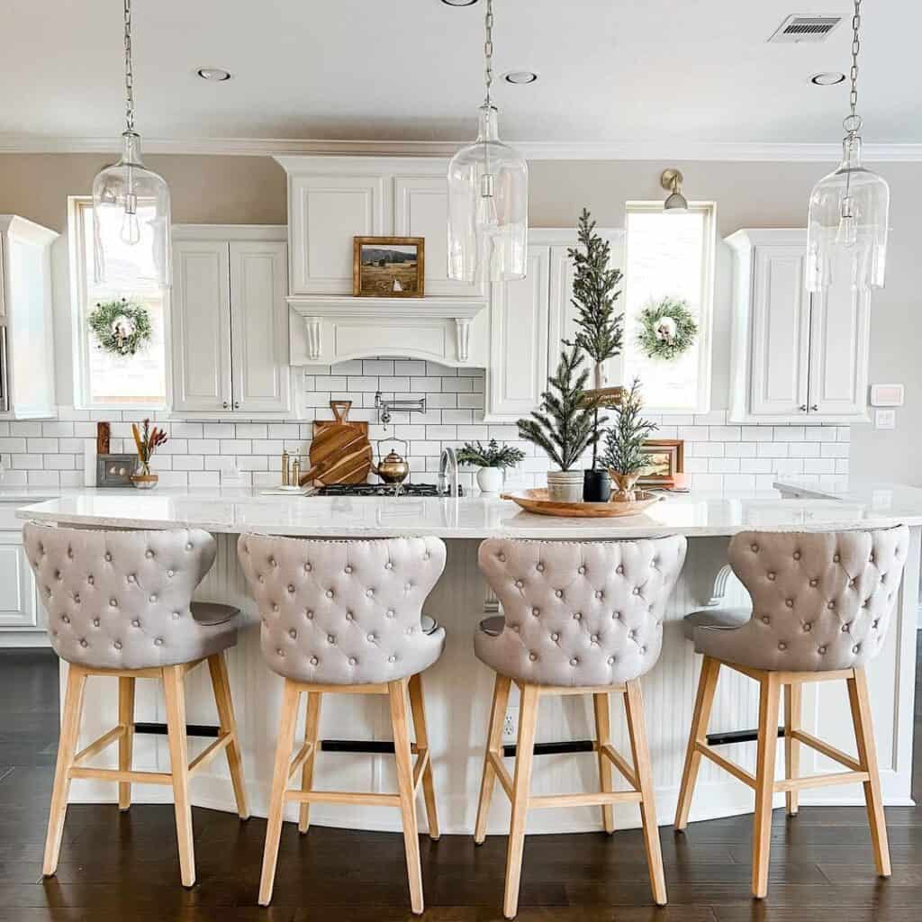 Glass Kitchen Island Pendant Lighting