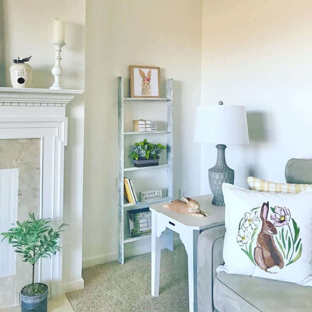 Gray and White Farmhouse Lamps for Living Room