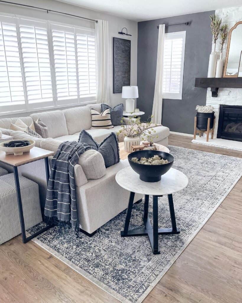 Grey Modern Farmhouse Living Room Soul & Lane
