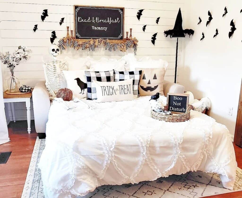 Halloween Decorated Guest Room