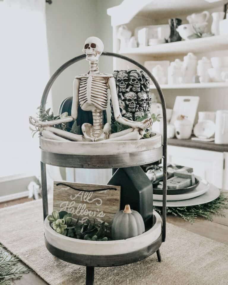 Halloween Skeleton Decor Kitchen
