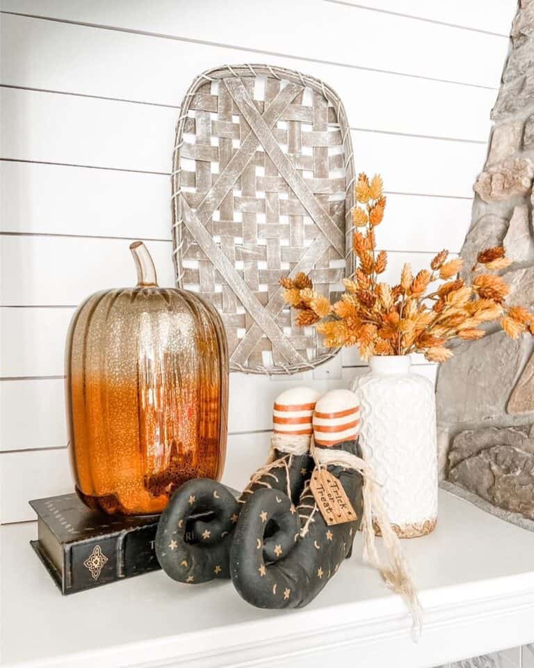 Halloween Witch Decor on a Porch