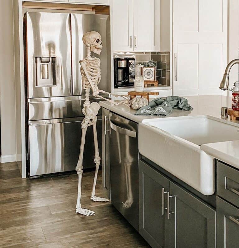 Kitchen Island with Skeleton