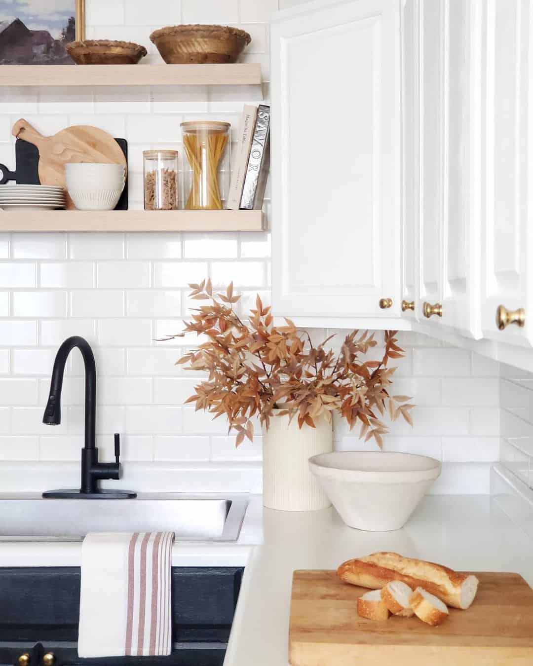 34 Floating Kitchen Shelves to Grace Your Walls