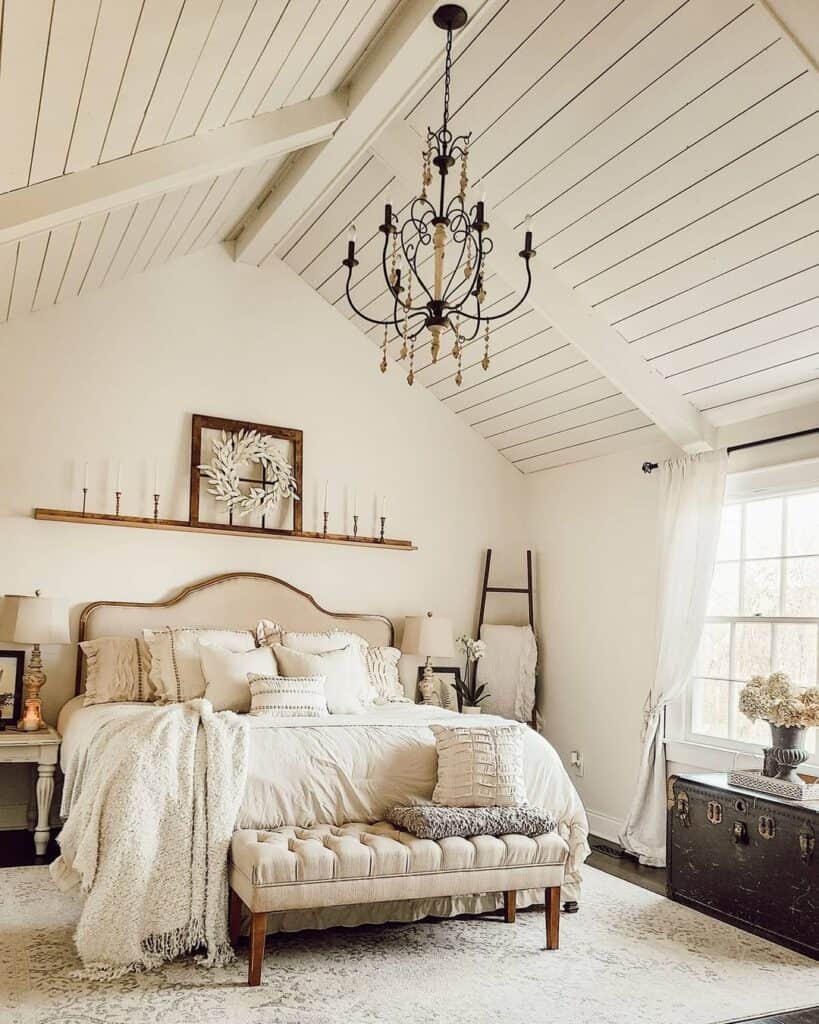 vintage farmhouse bedroom