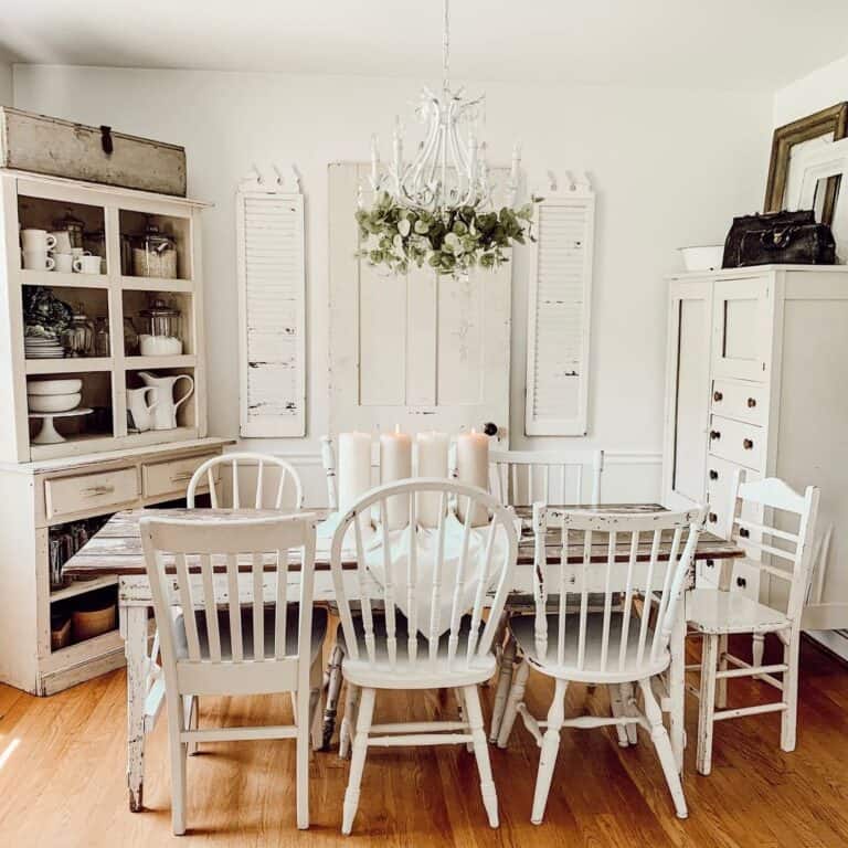 Two-toned Natural Wood Dining Table