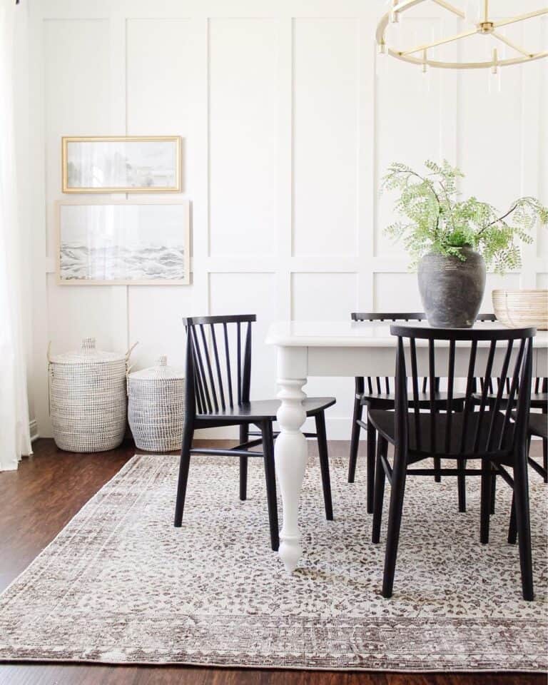 White Board and Batten Dining Room