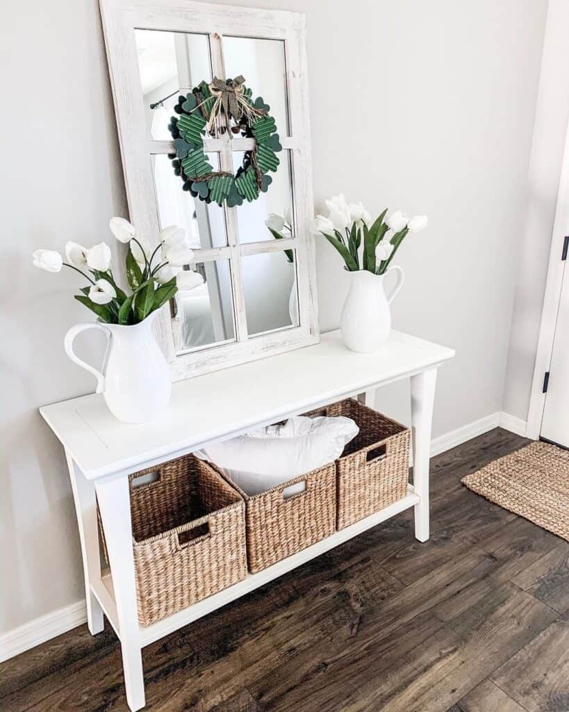 White and Grey Entryway