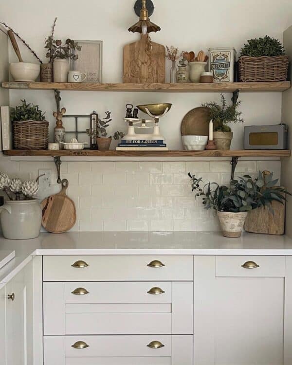34 Floating Kitchen Shelves to Grace Your Walls