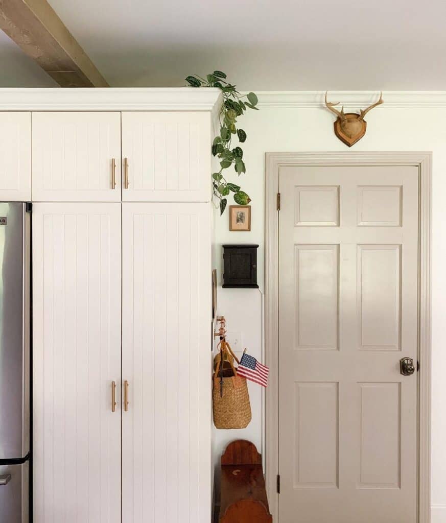 Antlers Over Beige 6-Panel Kitchen Door
