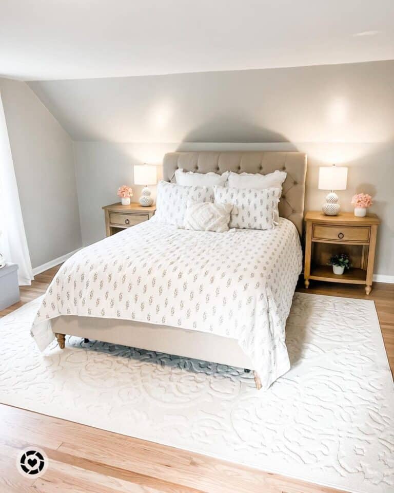 Bedroom with Vaulted Ceiling