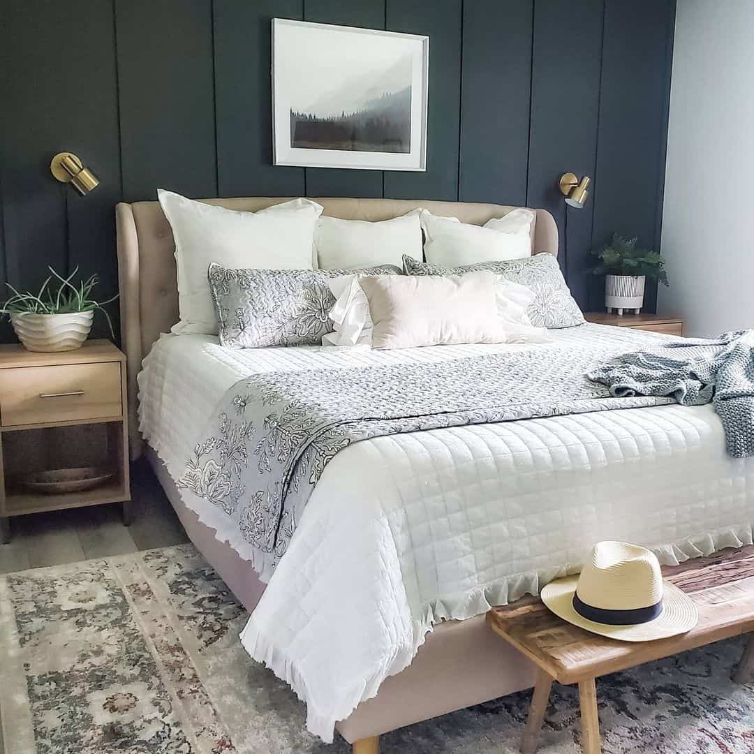 Black Board And Batten Bedroom Accent Wall Soul Lane black-board-and-batten-bedroom-accent-wall-soul-lane