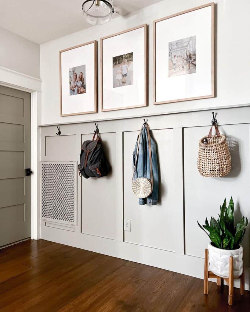 Black Metal Coat Hooks for Mudroom Hallway