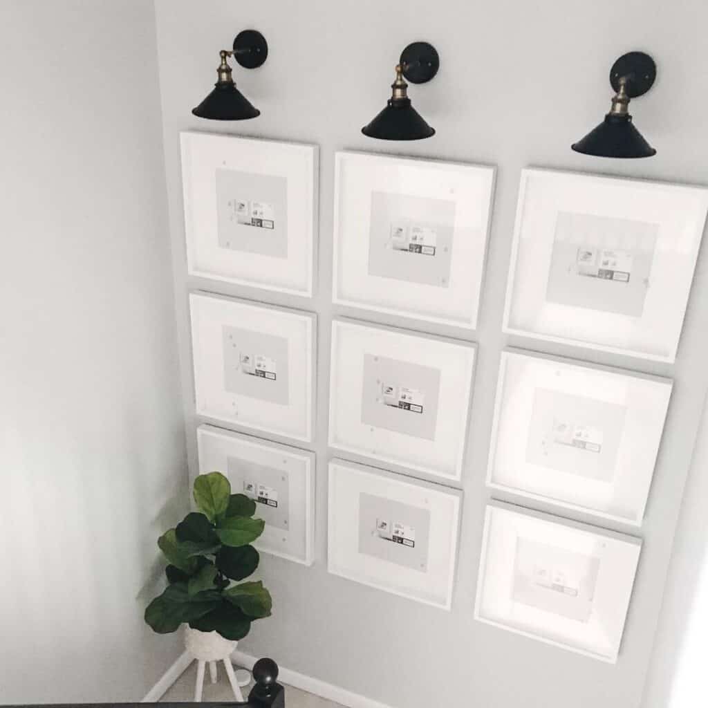 Black Stairway Wall Sconces for Gallery Wall