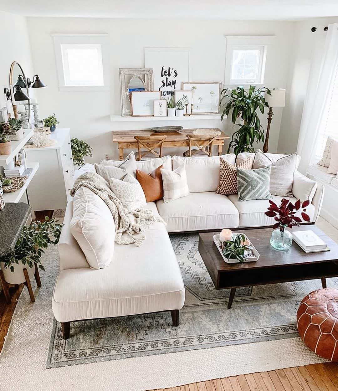 Boho Living Room with Dining Space - Soul & Lane