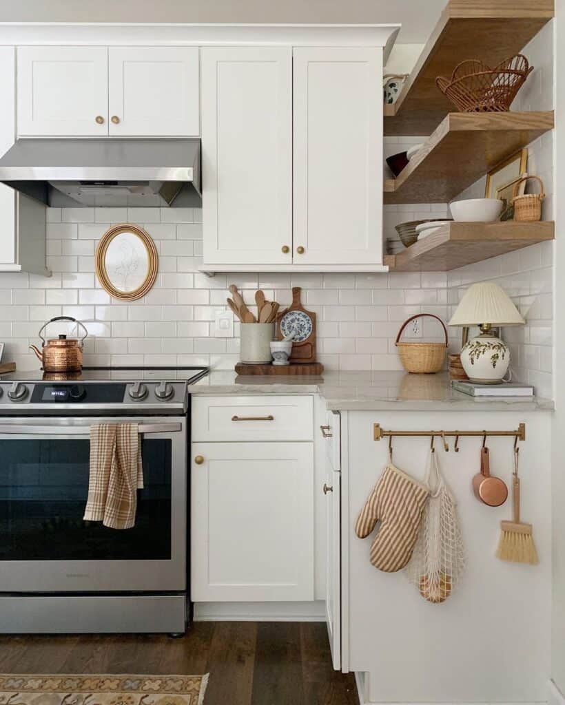 Brass Hardware for White Shaker Soul & Lane