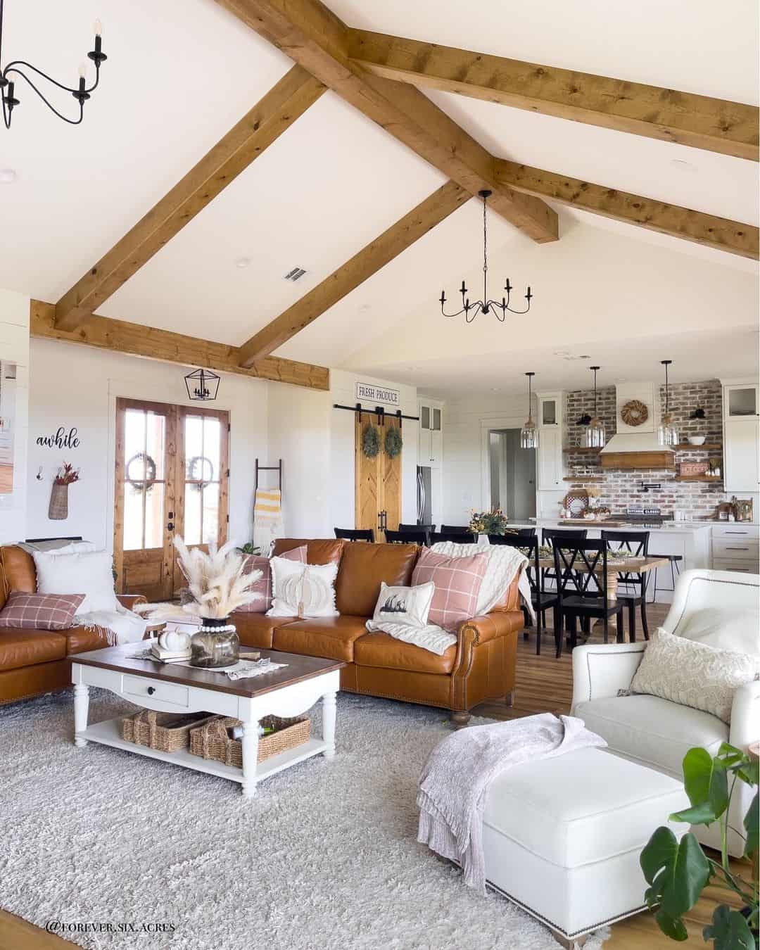 Brown Leather Couch for Living Room - Soul & Lane