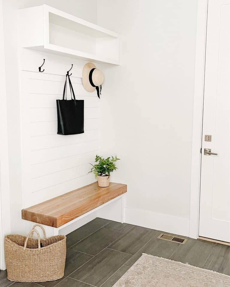 Coat Hooks with Shelf for Mudroom