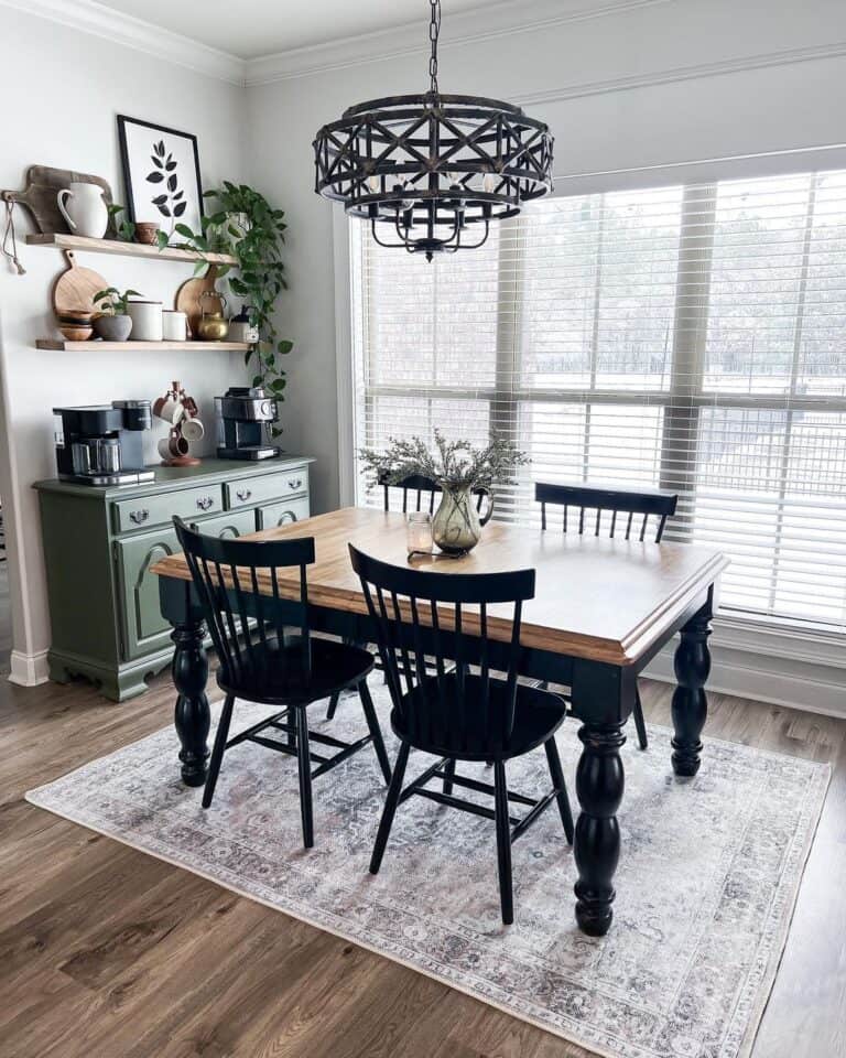 Coffee Station Sideboard in Breakfast Nook
