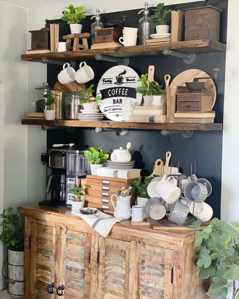 Coffee Station with Antique Twist