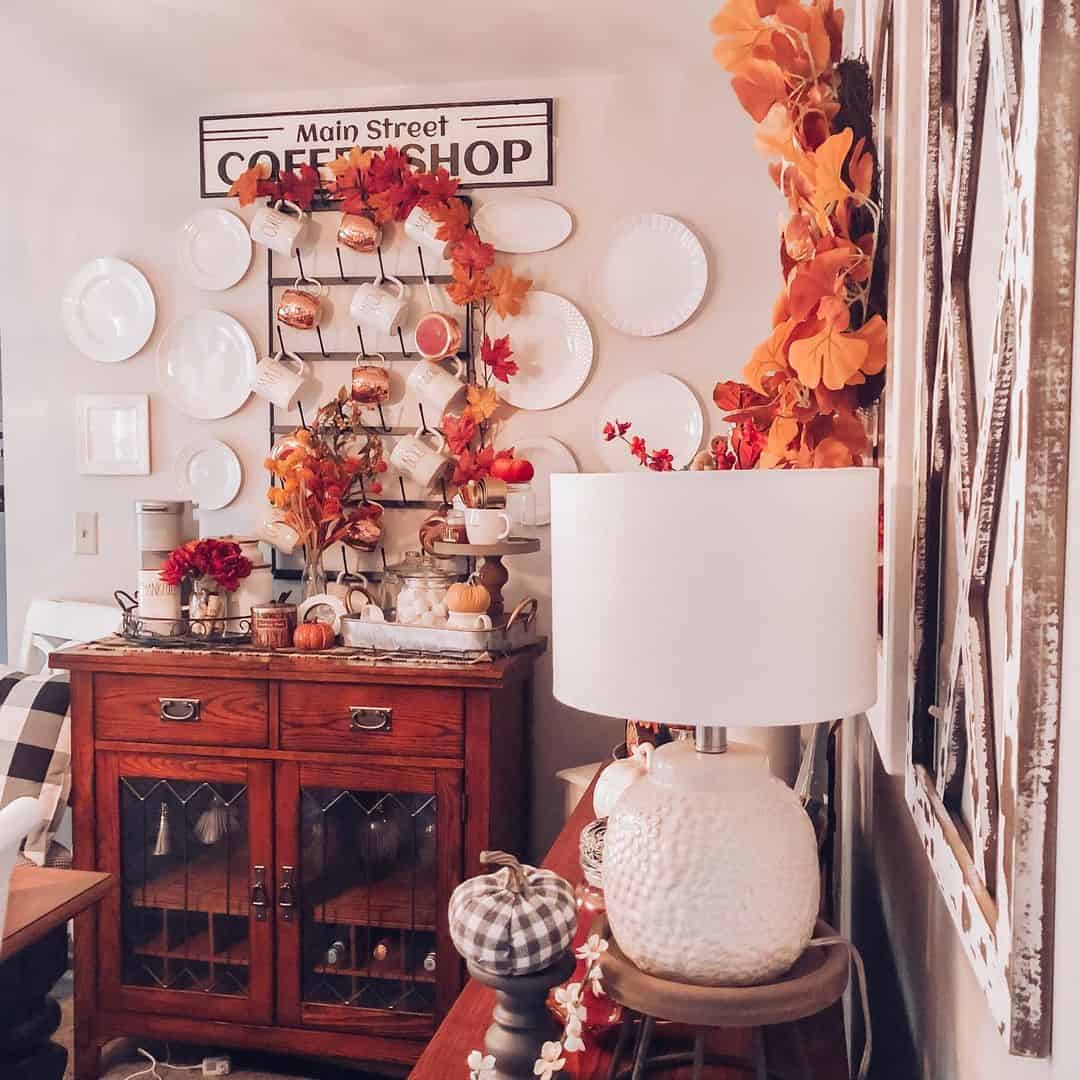Cosy Fall Corner with Coffee Station Idea Soul & Lane