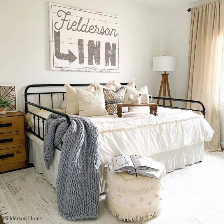 Cozy Neutral Guest Room with Daybed