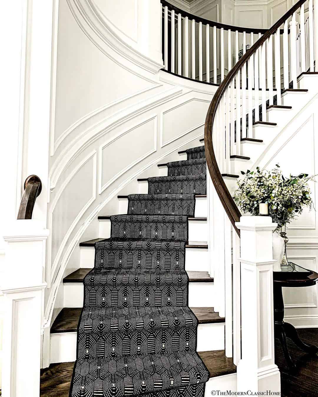 28 Black and White Stairs to Use in Your Renovation