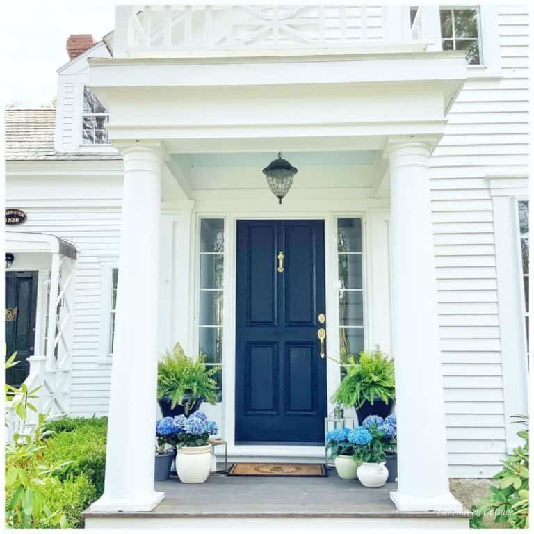 Elegant porch with New England charm