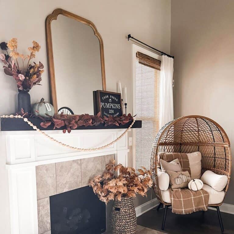 Fall Inspired Décor and Taupe Walls