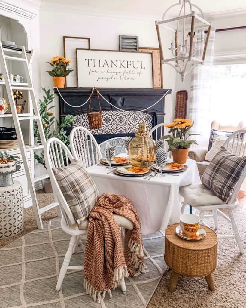 Fall Inspired Living Room with Farmhouse Feel