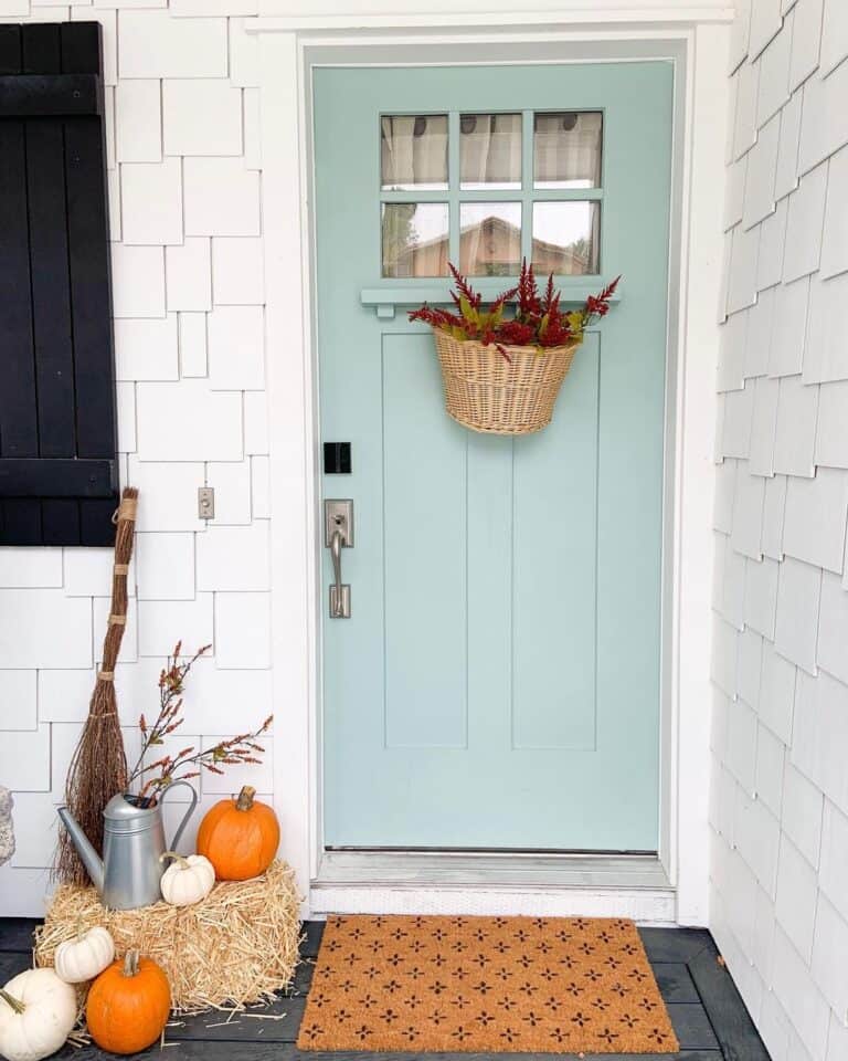 Fall Inspired Porch with a Hint of Halloween
