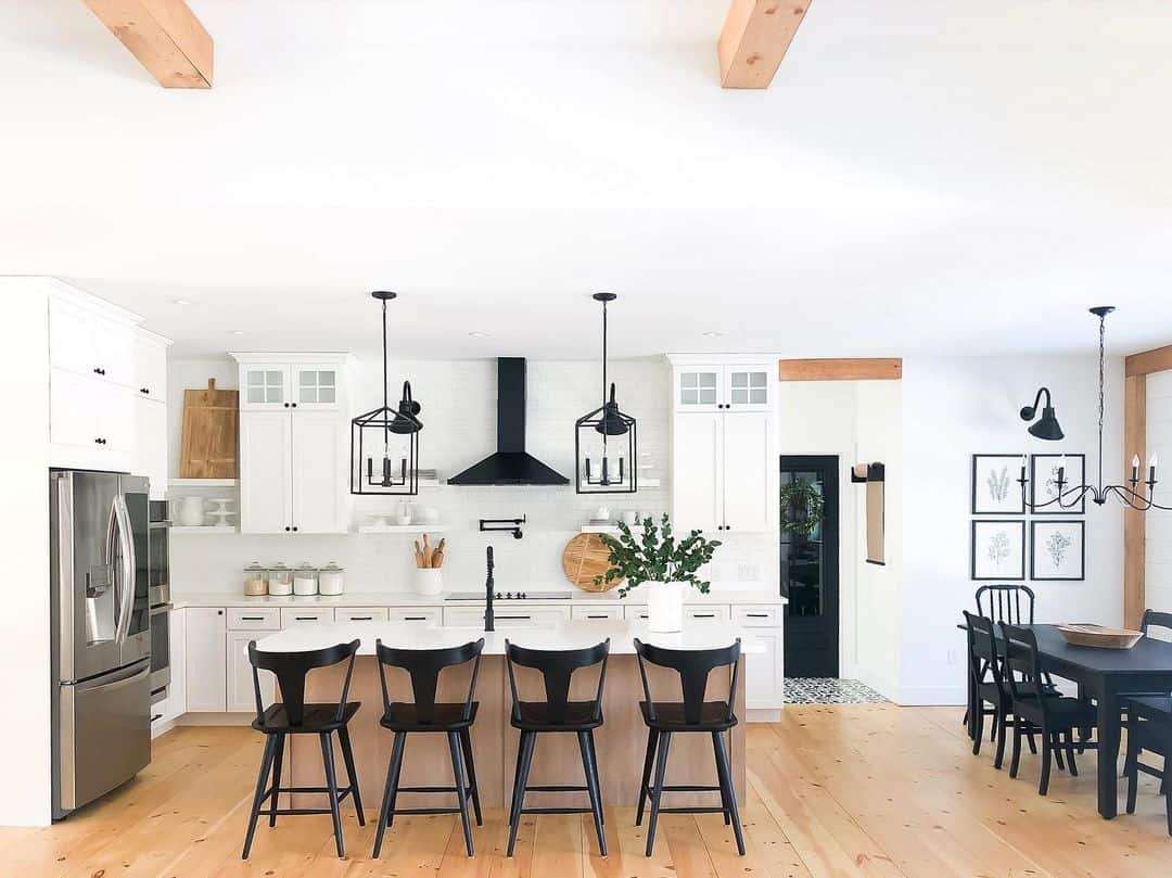 34 Modern Farmhouse Kitchen Ideas to Fall in Love With