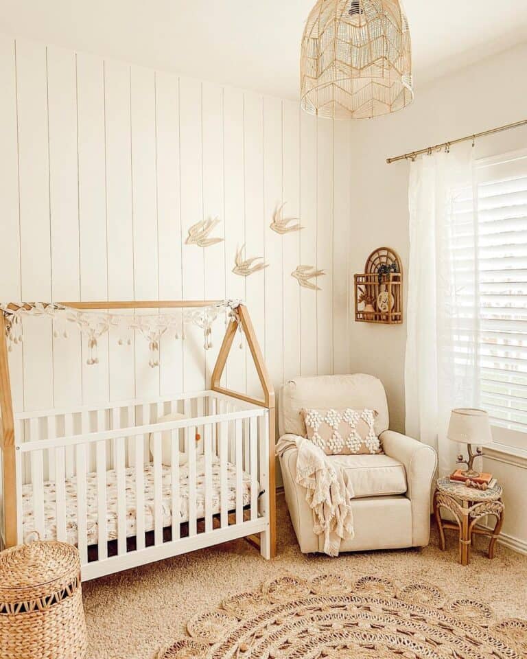 Feminine Nursery with a Bohemian Twist - Soul & Lane