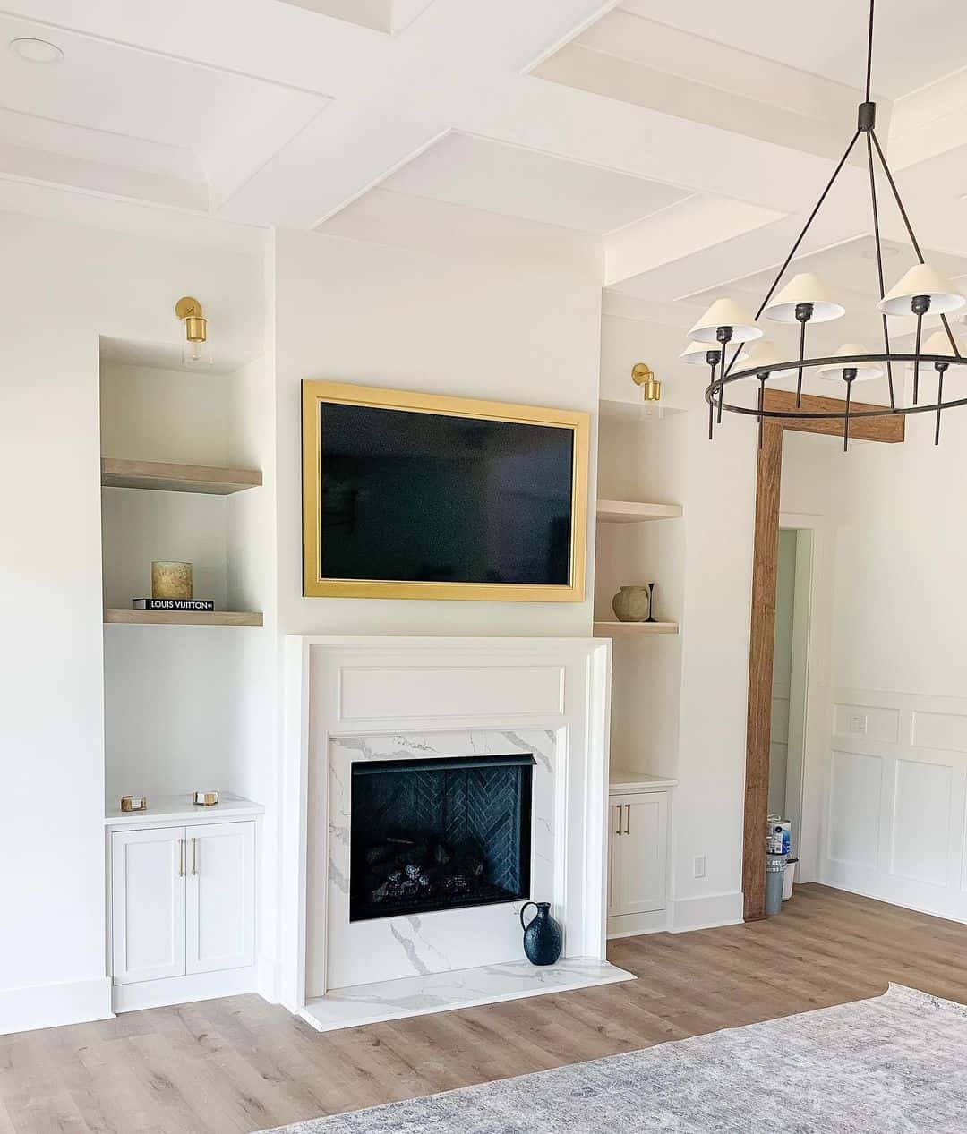 25 Floating Shelves Around Fireplace Ideas for Your Home