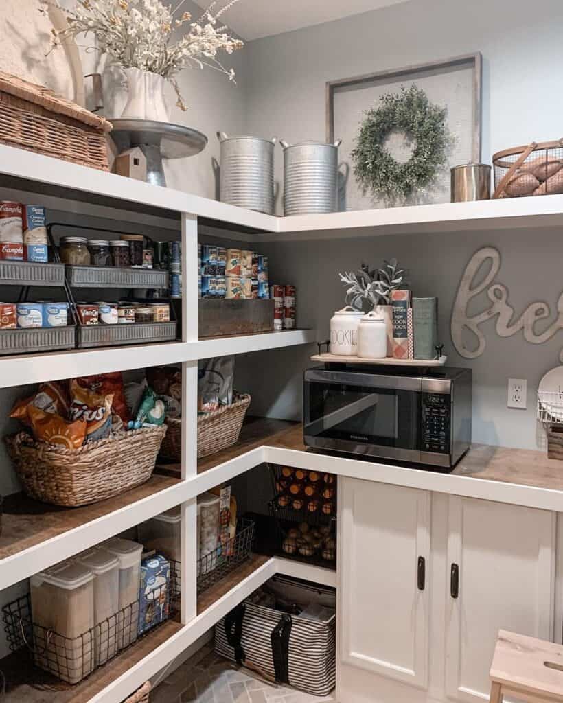 Gray Farmhouse Walk In Pantry