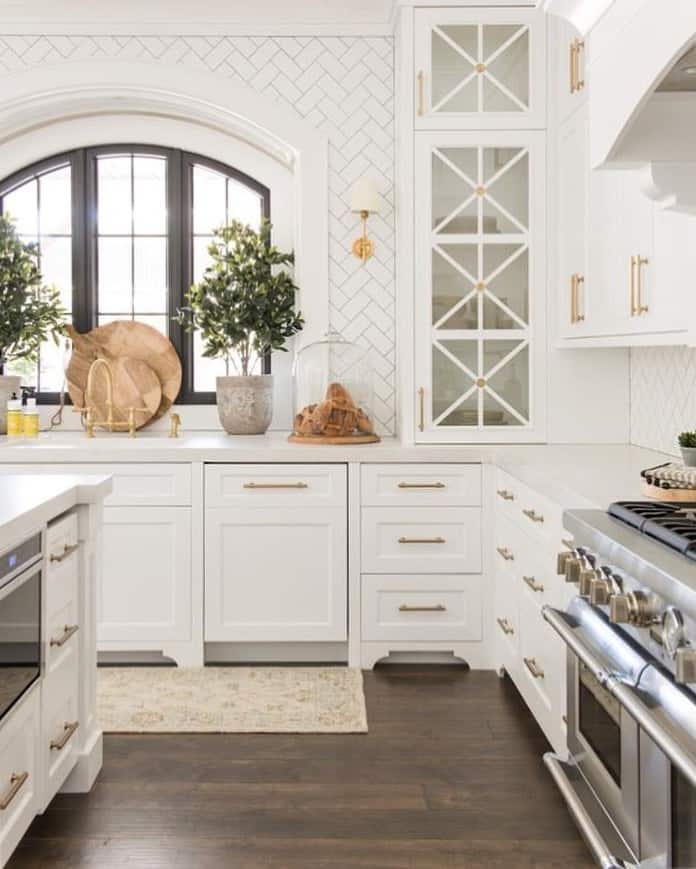 Herringbone Tile Backsplash Around Window Frame Soul & Lane
