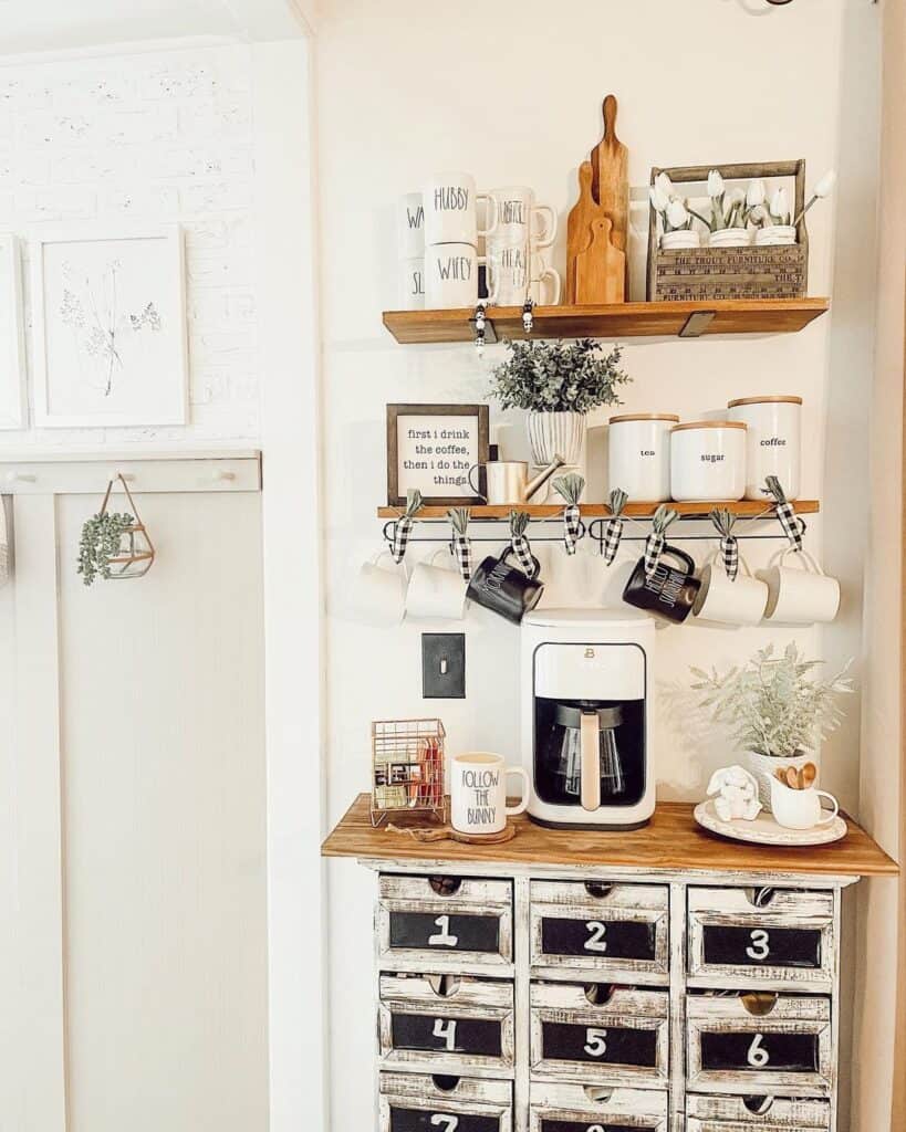 Kitchen Nook with Apothecary Table
