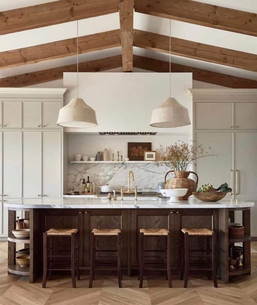 Kitchen with Shaker Grey Cabinets