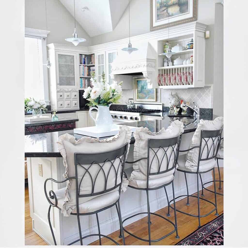 Kitchen with Vaulted Ceiling