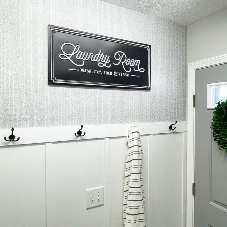 Laundry Room Board and Batten Wall