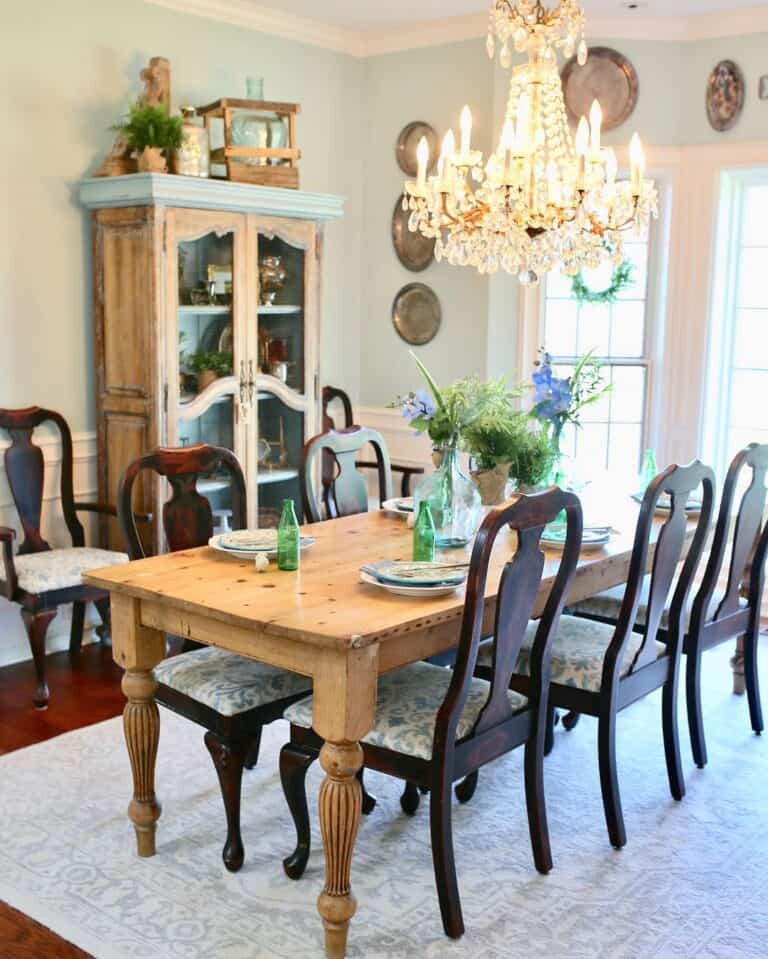 Light Wood Glass Front Dining Room Soul & Lane