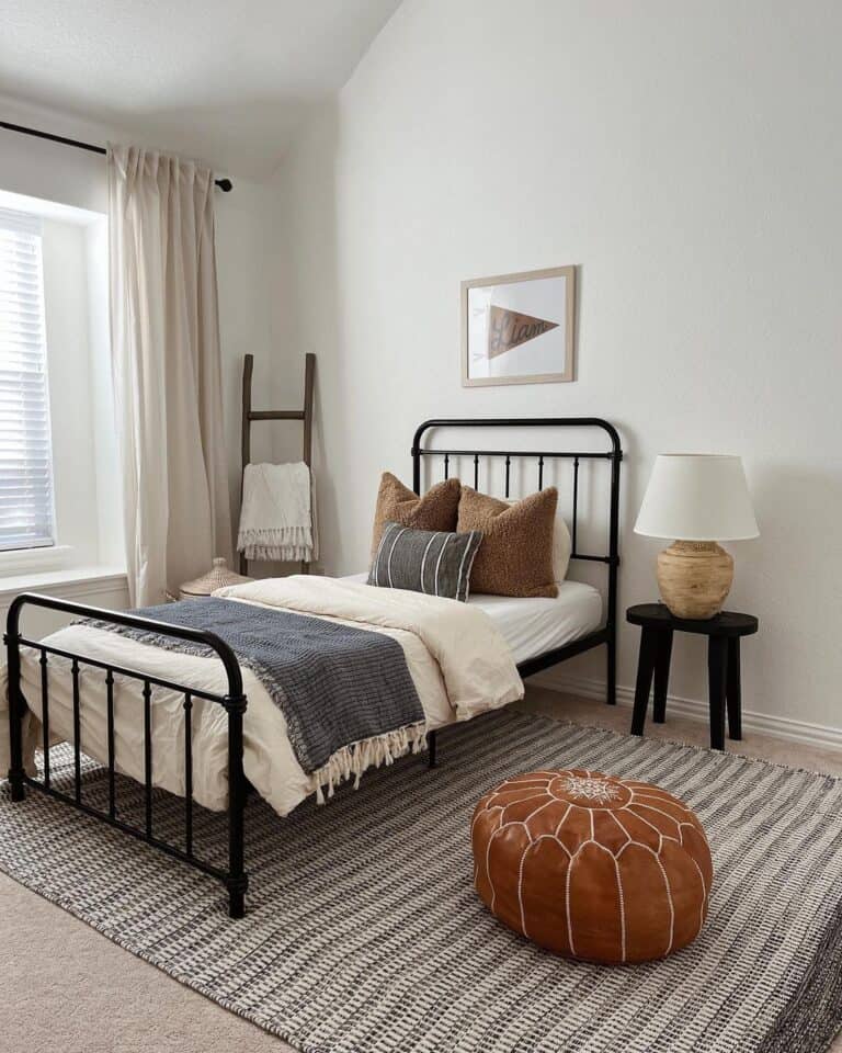 Linen Layered Bedroom with Matching Drapes