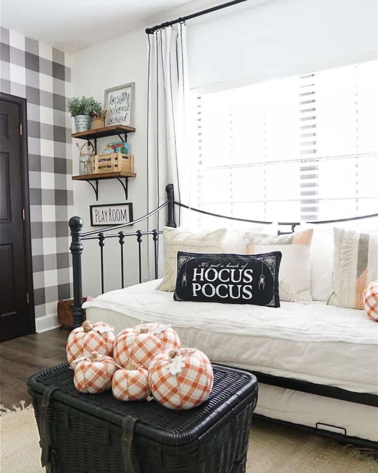 Modern Play Room with Halloween Twist