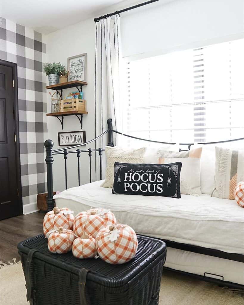 Modern Play Room with Halloween Twist