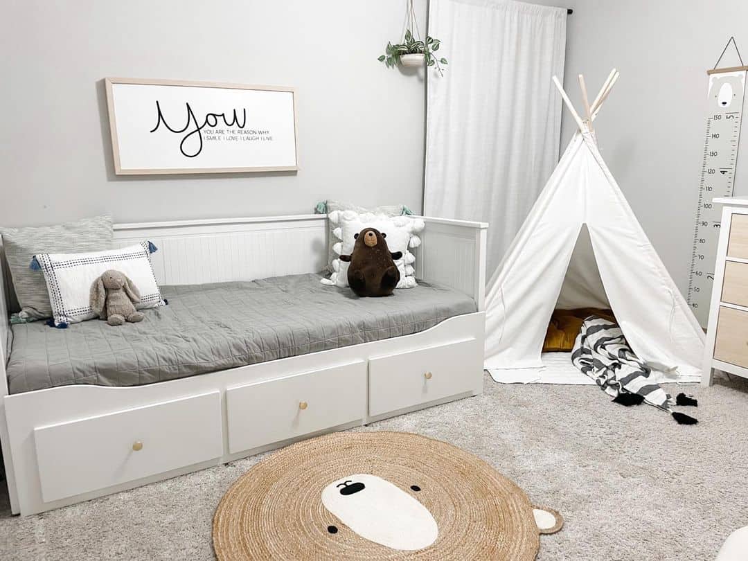 Outdoor Themed Bedroom with Small Tent Soul & Lane