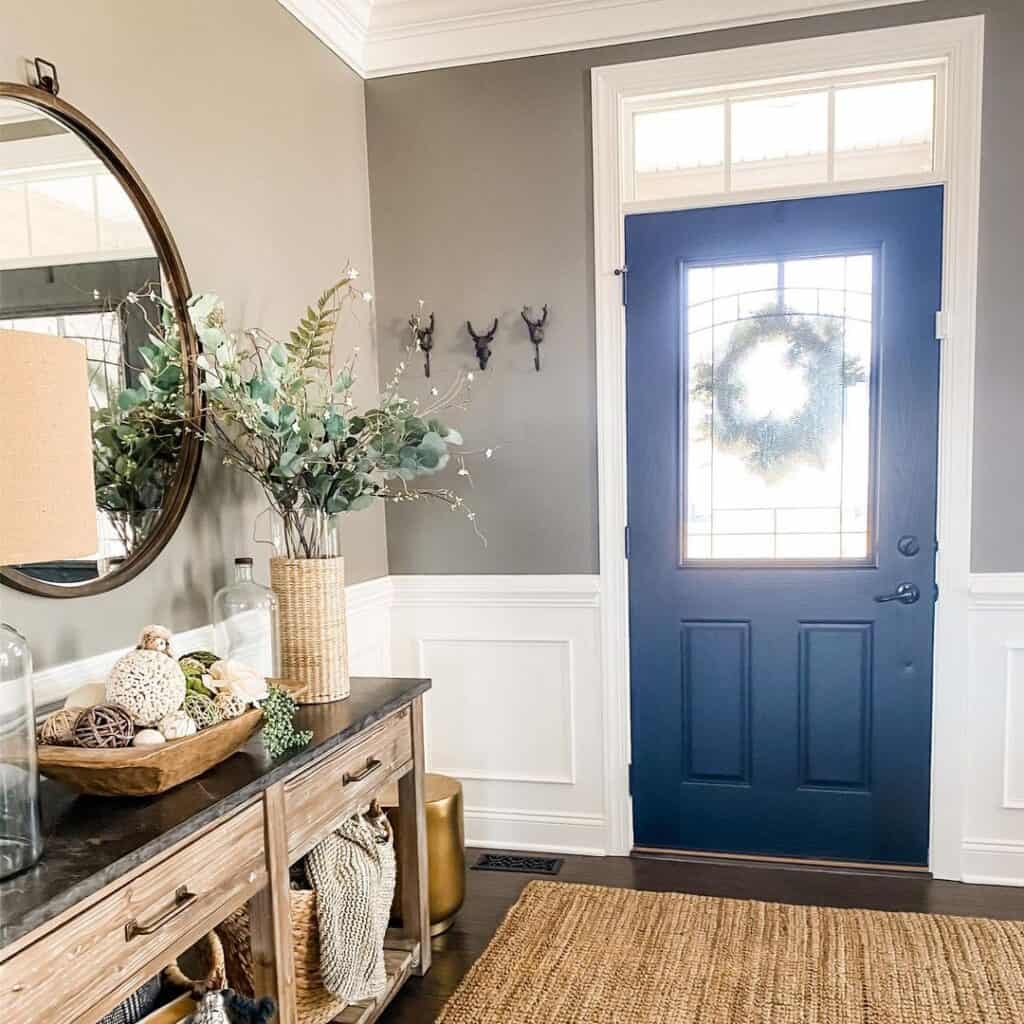 Rustic Entryway with Farmhouse Décor